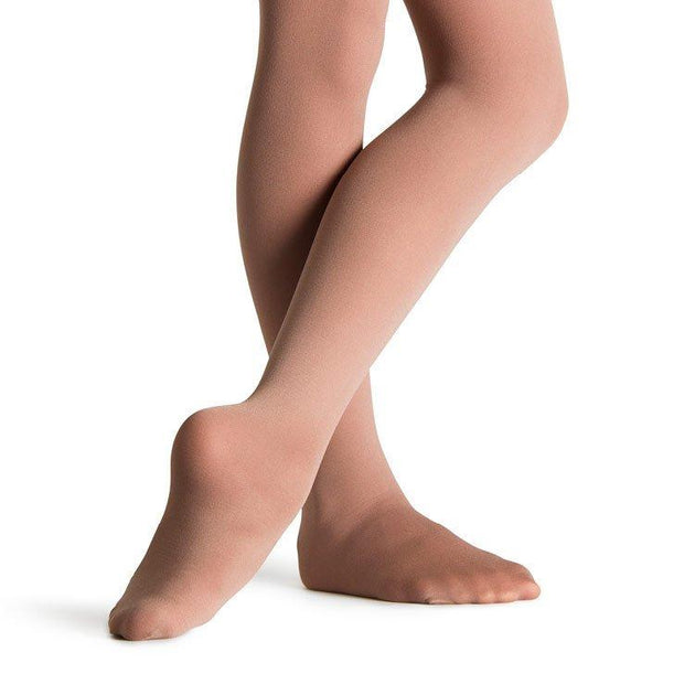 FIESTA DANCE BALLET TIGHTS - CHILDS FOOTED SKINTONE - SIZE 3 YEARS