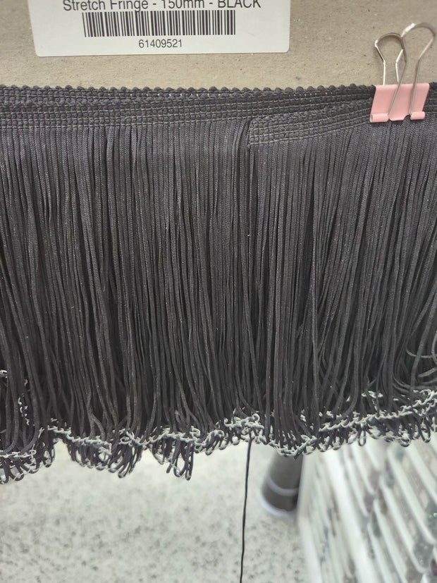 Fabrics - Stretch Fringe - 150mm - Selling by the roll only 70% off at checkout