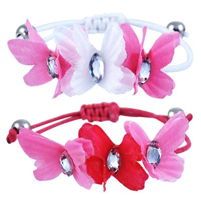 Pink Poppy - Hippy butterfly with gem bracelet Accessories Aspire Dance Collections