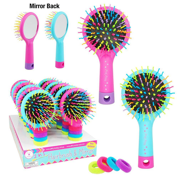 PinkPoppy - Hairbrush with elastics display setAccessoriesDefault Title