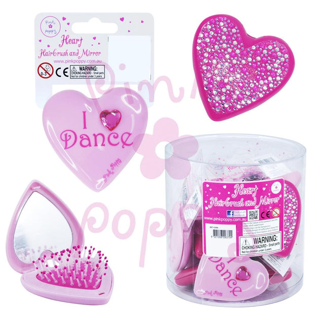 Pink Poppy - Ballet hair brush & mirror Accessories Aspire Dance Collections