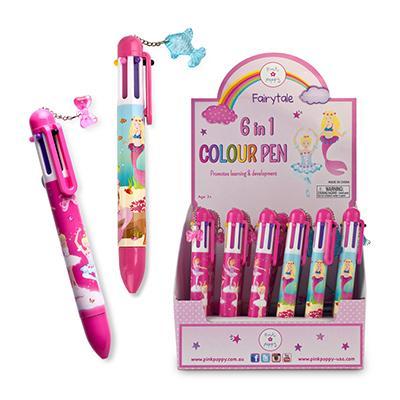 PinkPoppy - Fairytale 6 in 1 colour pen ( pk of 5 )AccessoriesDefault Title
