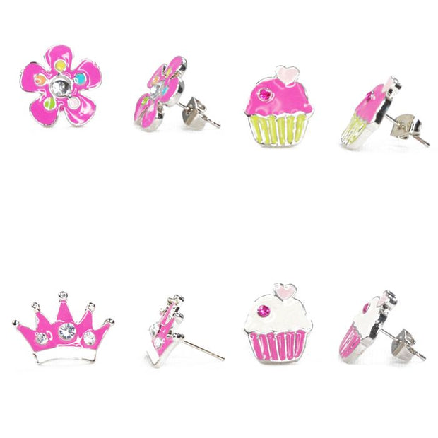 Pink Poppy - Pierced Earrings Stud