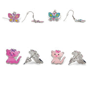 Pink Poppy - Animal Earrings